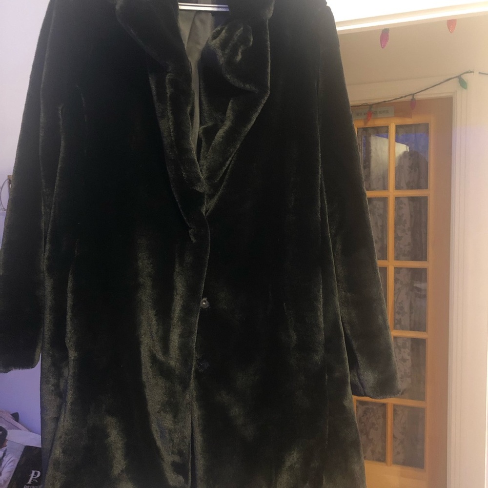 Womens faux fur coat